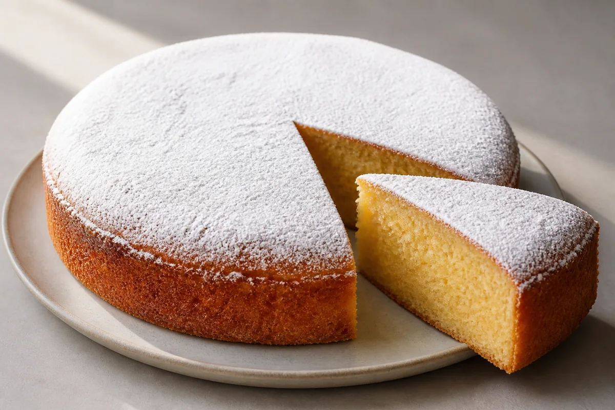 La vasilopita ronde au sucre glace et sa mie moelleuse parfumée à l’orange